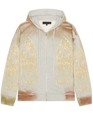 Who Decides War Signature Mechanic Zip Up Hoodie - Natural