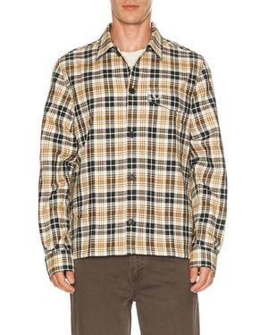 Fred Perry Textured Check Overshirt - Multicolor