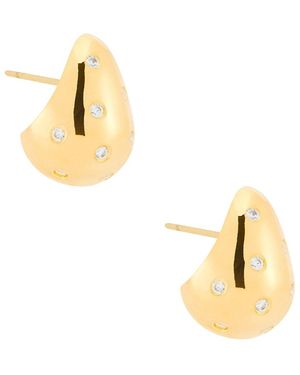 Mega Sprinkle Teardrop Earrings - Metallic