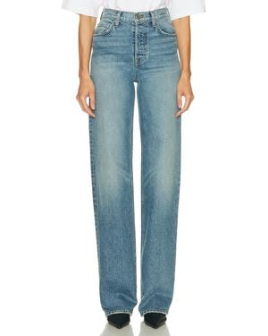GRLFRND Brooklyn High Rise Straight - Blue