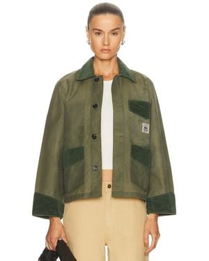 Bode Waxed Craft Jacket - Green