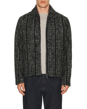 Percival Ingelo Zip Wool Boxy Jacket - Black