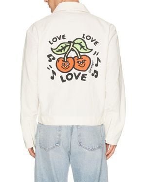KENZO Loves Zipped Coach Jacket - Gray
