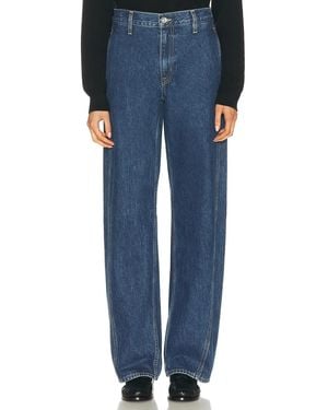 SLVRLAKE Denim Cassie Chino High Rise Wide Leg - Blue