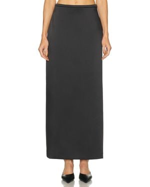 Rohe Column Satin Skirt - Black