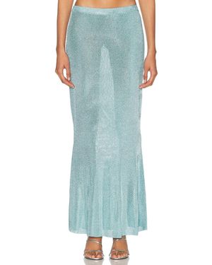 SER.O.YA Harmony Metallic Skirt - Blue