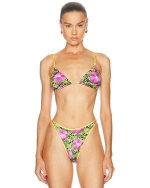 Heavy Manners Double String Bikini Top - Multicolor