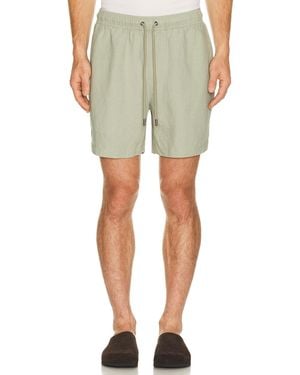 Onia Air Linen Pull On Short 6 - Green