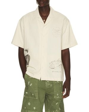 President's Hand Painted Reef Shirt - Green