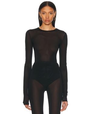 Alexandre Vauthier Long Sleeve Top - Black