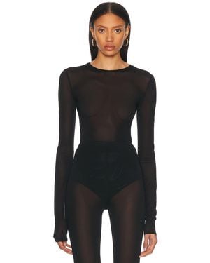 Alexandre Vauthier Long Sleeve Top - Black