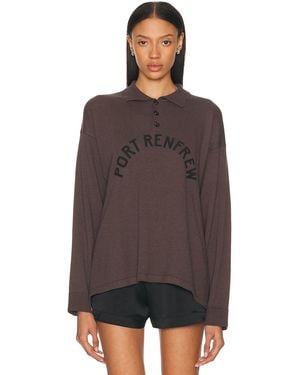 Bode Port Renfrew Polo Top - Purple