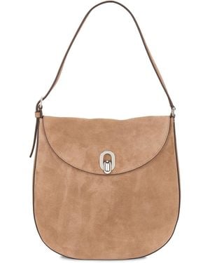 SAVETTE Large Tondo Hobo Bag - Brown