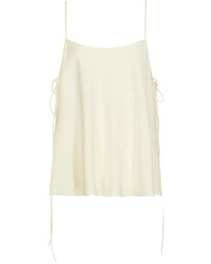 Alaïa Tie Strap Blouse - White