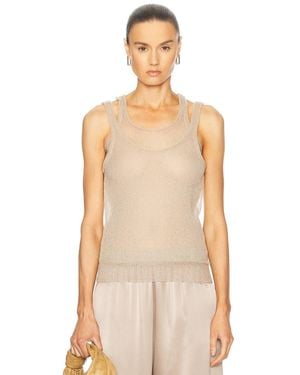 AISLING CAMPS Film Tank Top - Natural