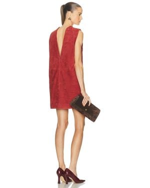 SRG Mona Suede Dress - Red
