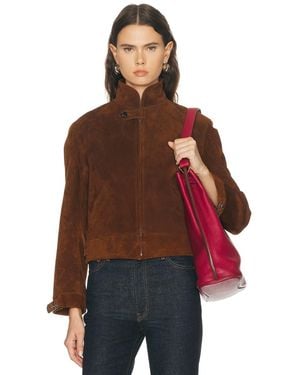 Bode Suede Howard Jacket - Red
