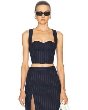 retroféte Monet Waistcoat - Blue