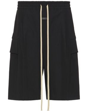 Fear Of God Wool Cotton Cargo Short - Black