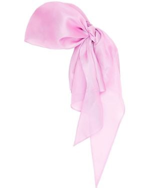 Helsa Silk Gazar Head Scarf - Pink