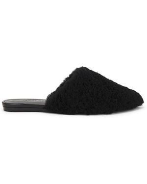 Jenni Kayne Shearling Mule - Black