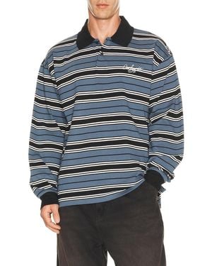Carhartt Long Sleeve Devitt Rugby Shirt - Blue
