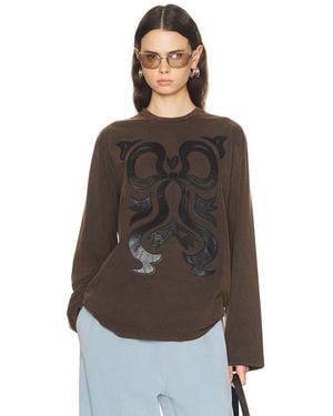 Acne Studios Eden Cowboy Top - Brown
