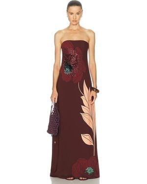 Johanna Ortiz Petals Maxi Dress - Purple