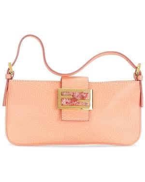 Fendi Baguette Pochette Shoulder Bag - Pink