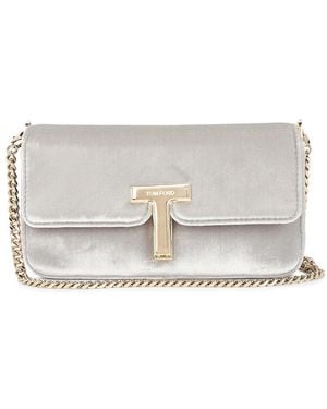 Tom Ford Wallis Velvet Mini Bag - Metallic
