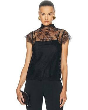 Posse Blake Lace Tee - Black