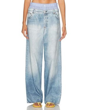 Acne Studios Wide Leg Pant - Blue