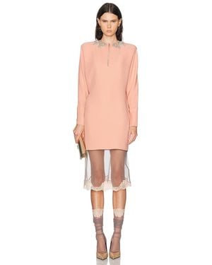 Valentino Cady Couture Mini Dress - Pink