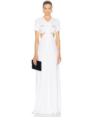 Sid Neigum Floor Length Knot Dress - White