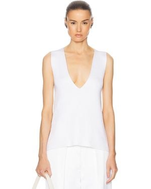 KHAITE Heidi Top - White