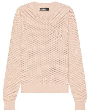 Amiri Ma Swirl Crotchet Crewneck - Natural