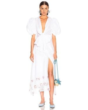 Silvia Tcherassi For Fwrd Embroidered Assunta Dress - White