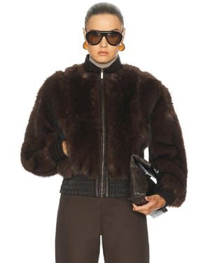 Zimmermann Valiant Faux Fur Jacket - Black