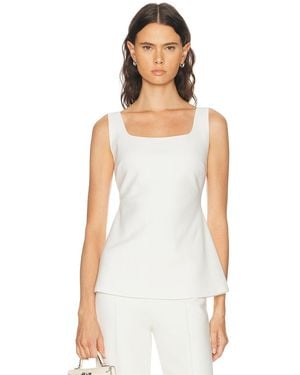 High Sport Tonal Stripe Inna Top - White