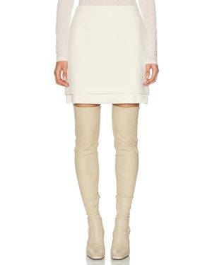 Jil Sander Velvet Mini Skirt - Yellow