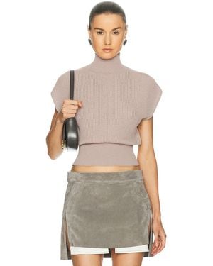 Rick Owens Short Sleeve Turtleneck Sweater - Multicolor