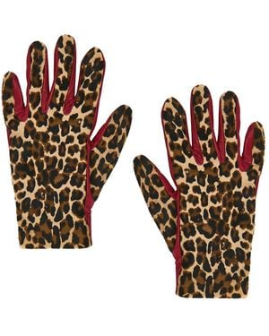 Agnelle Susan Pony Hair Gloves - White