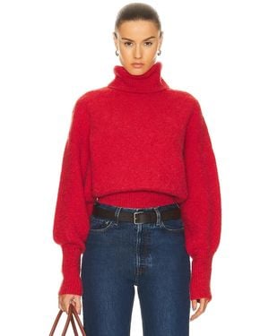 GRLFRND Elya Turtleneck Sweater - Red