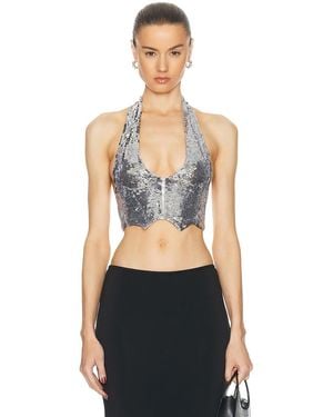Nervi Eden Sequins Vest - Black