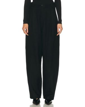 DARKPARK Phebe Wide Leg Japanese Wool Pant - Black