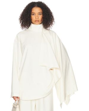 Helsa The Detachable Scarf Top - White