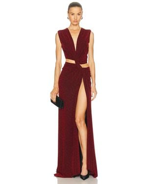 Sid Neigum Triple Loop Knit Dress - Red