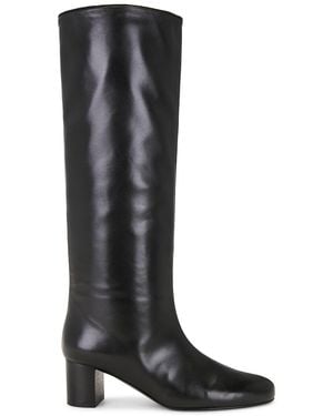 TOTEME Downtown Nappa Knee High Boots - Black