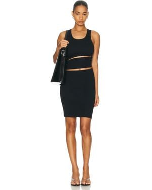 Coperni Spiral Tank Dress - Black