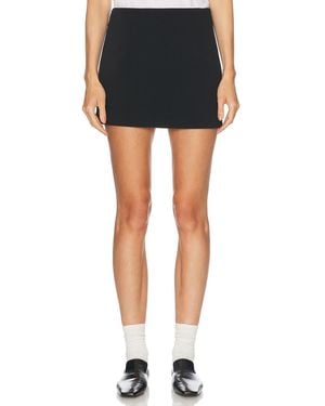 Enza Costa Crepe City Skirt - Black